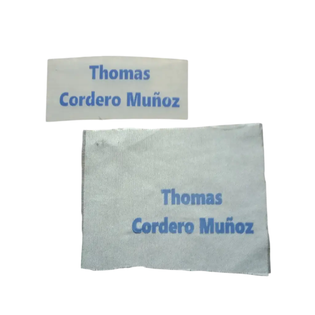 Etiquetas Termo adherible para Ropa 