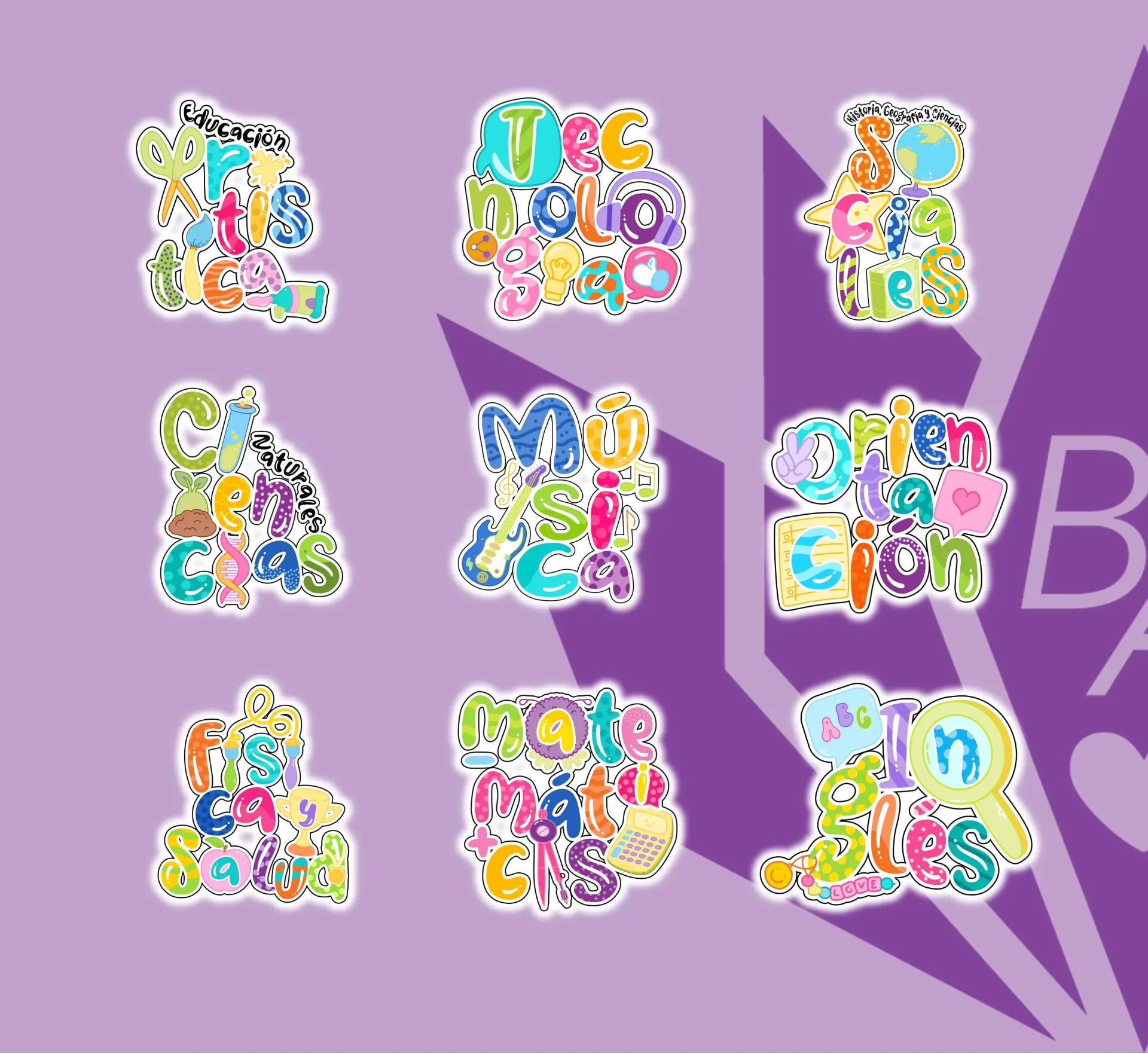 Etiquetas para Asignatura 